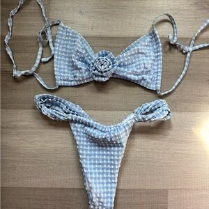 Montce Blue Gingham Bikini Set